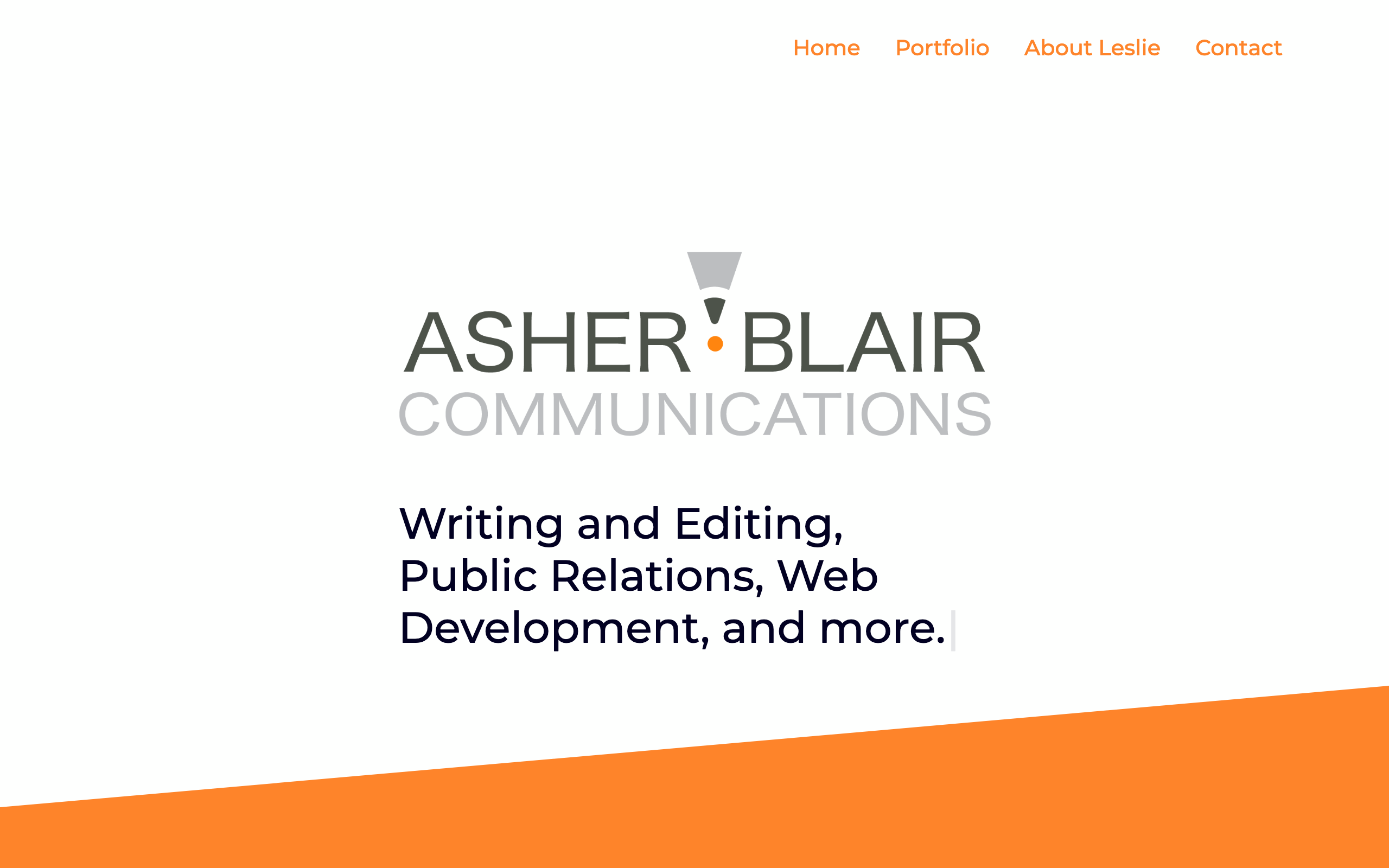 Screenshot of Asher Blair Communications