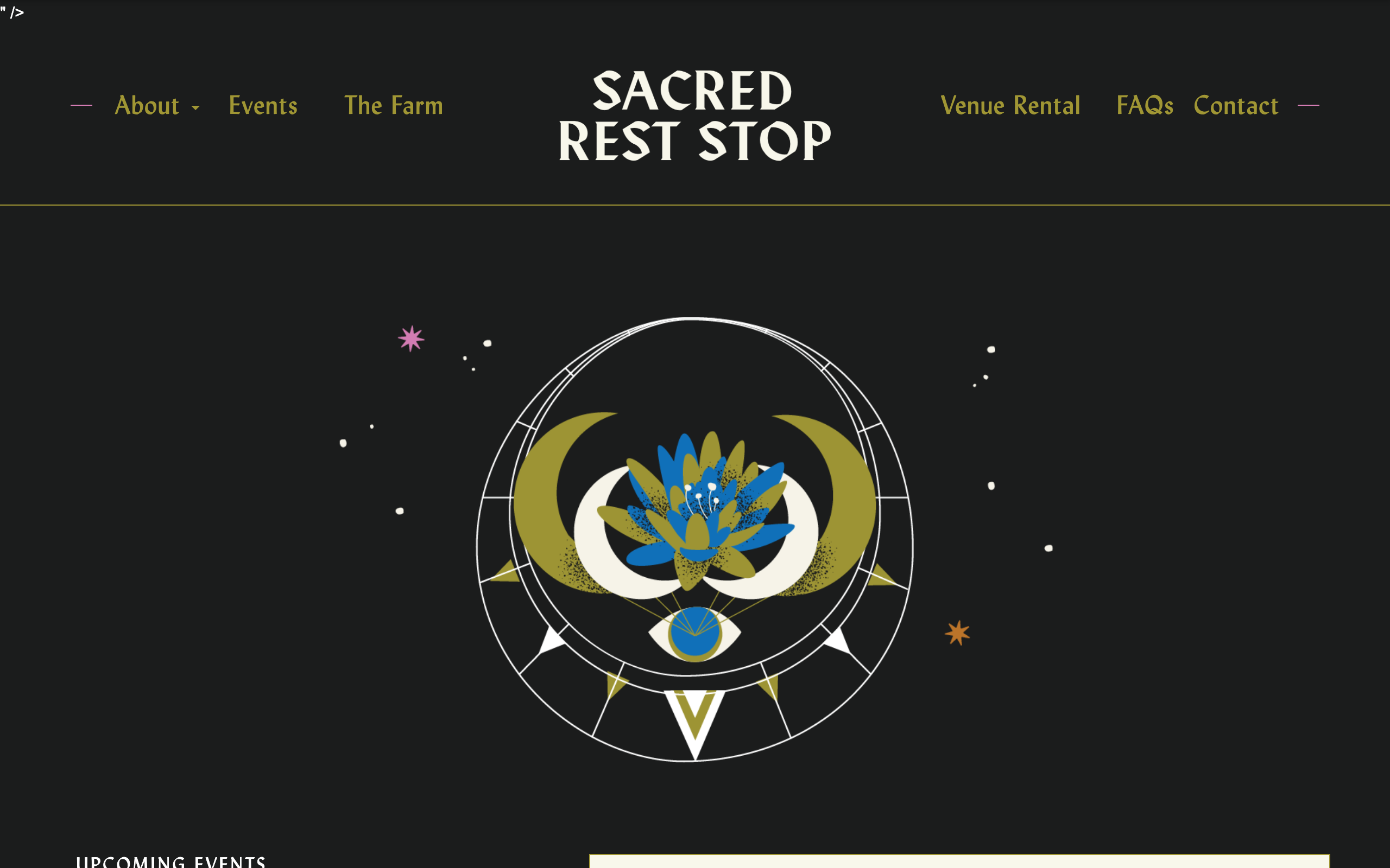 Screenshot of Sacred Rest Stop